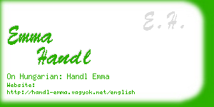 emma handl business card
